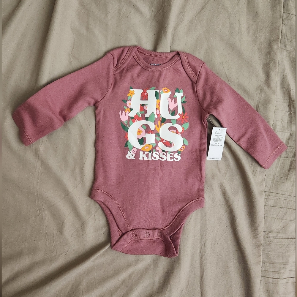 Hugs & Kisses Long-Sleeved Onsie